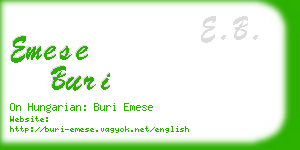 emese buri business card